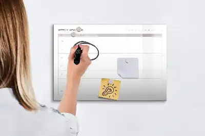Tablă magnetică cu ștergere uscată model meniu simplu