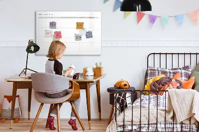 Tablă magnetică cu ștergere uscată model meniu simplu