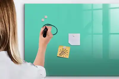 Tablă magnetică cu ștergere uscată culoare turcoaz