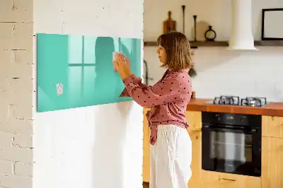 Tablă magnetică cu ștergere uscată culoare turcoaz