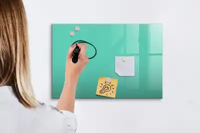 Tablă magnetică cu ștergere uscată culoare turcoaz
