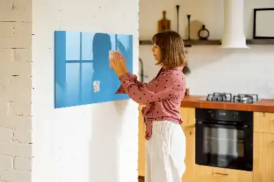 Tablă magnetică cu ștergere uscată culoare albastru deschis