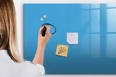 Tablă magnetică cu ștergere uscată culoare albastru deschis
