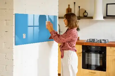 Tablă magnetică cu ștergere uscată culoare albastru deschis