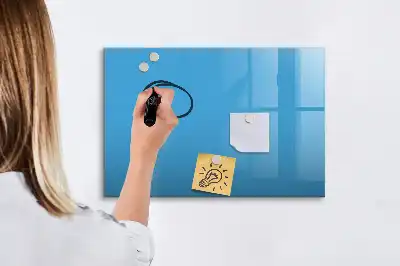 Tablă magnetică cu ștergere uscată culoare albastru deschis