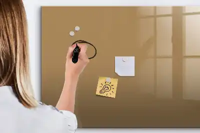 Tablă magnetică cu ștergere uscată culoare bej închis
