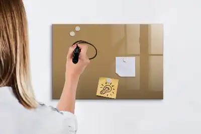 Tablă magnetică cu ștergere uscată culoare bej închis