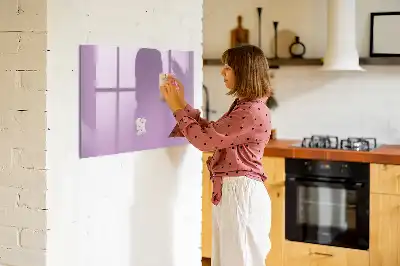 Tablă magnetică cu ștergere uscată culoare liliachie
