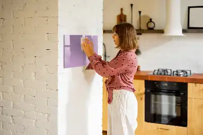 Tablă magnetică cu ștergere uscată culoare liliachie
