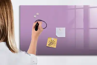 Tablă magnetică cu ștergere uscată culoare liliachie