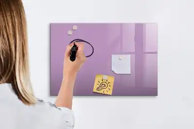 Tablă magnetică cu ștergere uscată culoare liliachie
