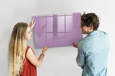 Tablă magnetică cu ștergere uscată culoare liliachie