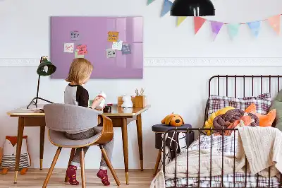 Tablă magnetică cu ștergere uscată culoare liliachie
