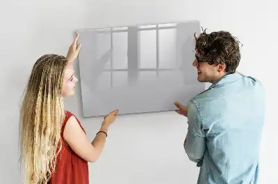 Tablă magnetică cu ștergere uscată culoare gri deschis
