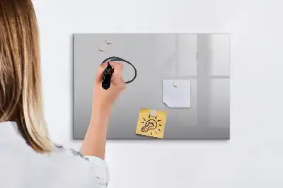 Tablă magnetică cu ștergere uscată culoare gri deschis