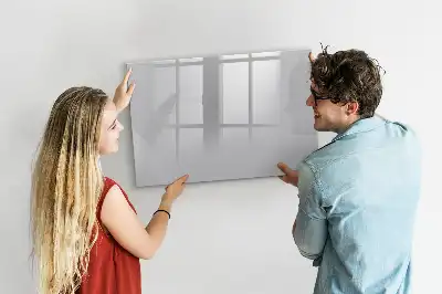 Tablă magnetică cu ștergere uscată culoare gri deschis