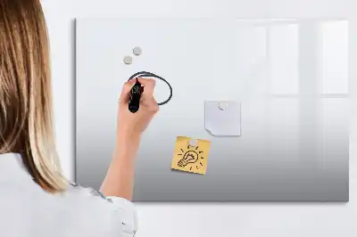 Tablă magnetică cu ștergere uscată de culoare alb murdar