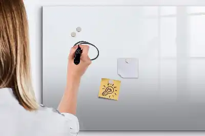 Tablă magnetică cu ștergere uscată de culoare alb murdar