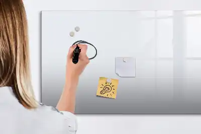 Tablă magnetică cu ștergere uscată de culoare alb murdar