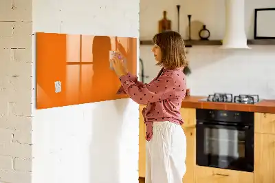 Tablă magnetică cu ștergere uscată de culoare portocalie