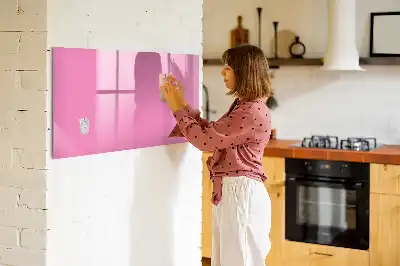 Tablă magnetică cu ștergere uscată de culoare roz