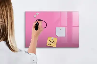 Tablă magnetică cu ștergere uscată de culoare roz