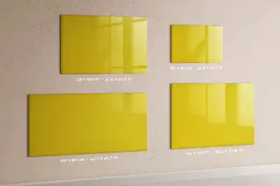 Tablă magnetică cu ștergere uscată de culoare galben deschis