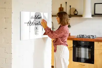 Tablă magnetică cu ștergere uscată pentru activități în aer liber