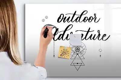 Tablă magnetică cu ștergere uscată pentru activități în aer liber
