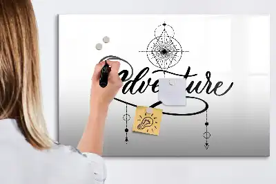 Tablă magnetică cu ștergere uscată model Aventură