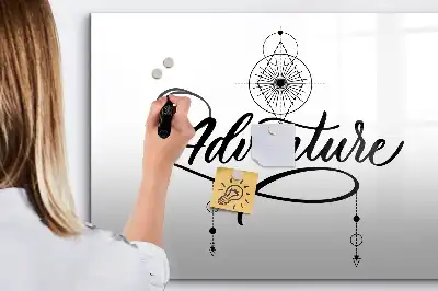 Tablă magnetică cu ștergere uscată model Aventură
