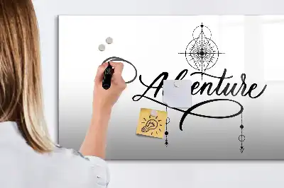 Tablă magnetică cu ștergere uscată model Aventură