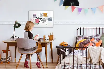 Tablă magnetică cu ștergere uscată model Aventură