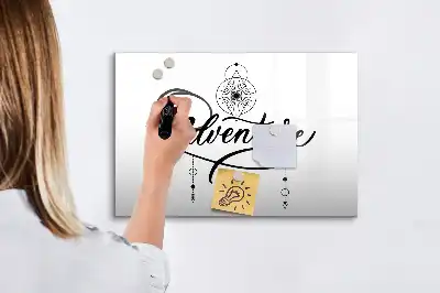Tablă magnetică cu ștergere uscată model Aventură