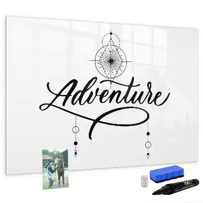 Tablă magnetică cu ștergere uscată model Aventură