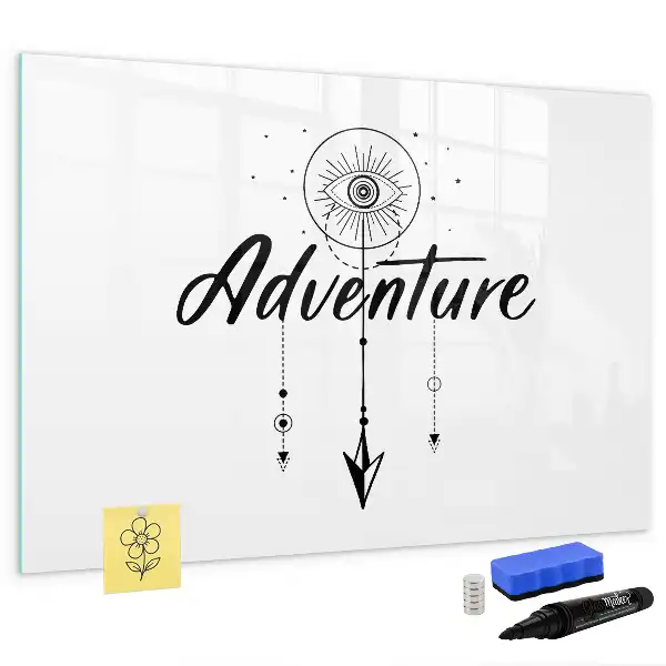 Tablă magnetică cu ștergere uscată model Aventură