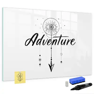 Tablă magnetică cu ștergere uscată model Aventură