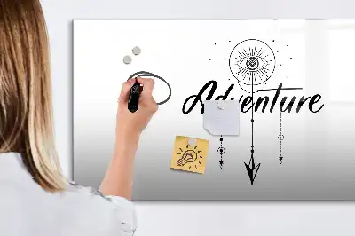 Tablă magnetică cu ștergere uscată model Aventură