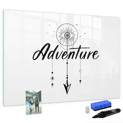 Tablă magnetică cu ștergere uscată model Aventură