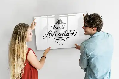Tablă magnetică cu ștergere uscată model Aventură