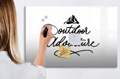 Tablă magnetică cu ștergere uscată model Aventură în aer liber