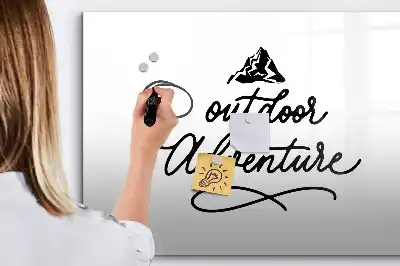 Tablă magnetică cu ștergere uscată model Aventură în aer liber