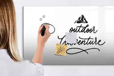 Tablă magnetică cu ștergere uscată model Aventură în aer liber