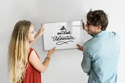Tablă magnetică cu ștergere uscată model Aventură în aer liber