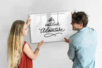 Tablă magnetică cu ștergere uscată model Aventură în aer liber
