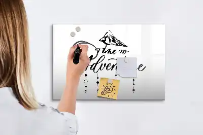 Tablă magnetică cu ștergere uscată model Aventură