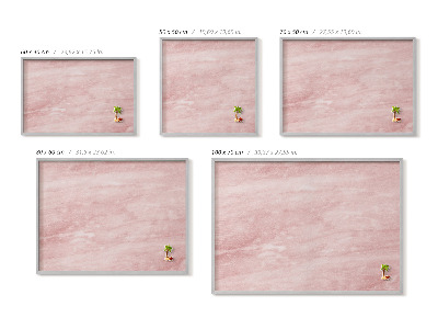 Tablă magnetică cu ramă argintie Textură pastelată de piatră