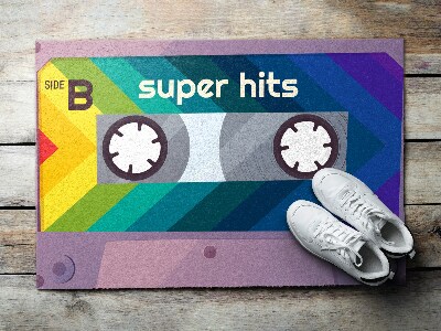 Covor intrare Curcubeu de casetă retro super hits