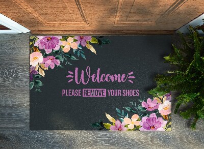 Covor intrare Welcome please remove your shoes