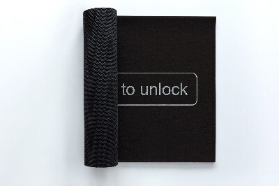 Covoras intrare Slide to unlock